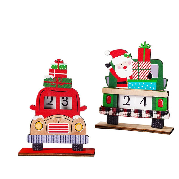 Jul -kalender Julenissen Desktop Ornaments Tre Jule Nedtellingskalender For Festlig Hjem Ta