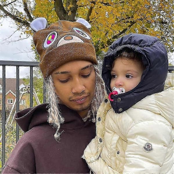 Män Kvinnor Kanye West College Dropout Graduation Bear Mössa Stickad Hatt