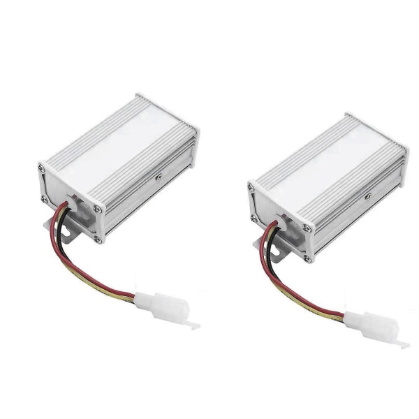 2x Elektronisk Transformer DC 36v 48v 60v 72v Til 12v 10a Elcykel Konverter Adapter Ned Tra