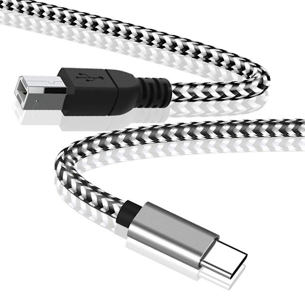 Typ C till MIDI-kabel USB C till USB B 2.0 Skrivarkabel Skrivare Skanner Sladd för AIO, , , Skrivare An