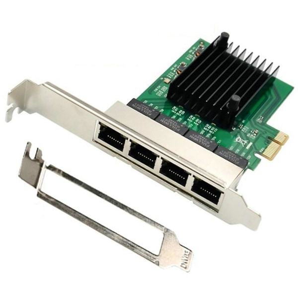 RJ-45 4-ports Ethernet server adapter Gigabit netværkskort PCI-E X1 interface