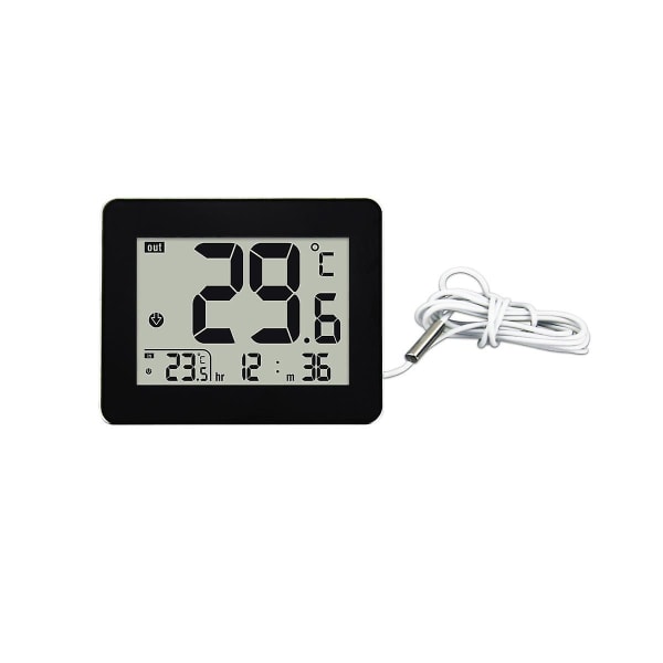 Digitalt dobbelt termometer Udendørs indendørs termometer Ældre børneværelse Elektronisk temperatur