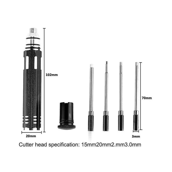 4 i 1 Sekskant Skrutrekkersett Hex Driver H1.5 H2.0 2.5 H3.0mm Modellering Verktøy For Rc