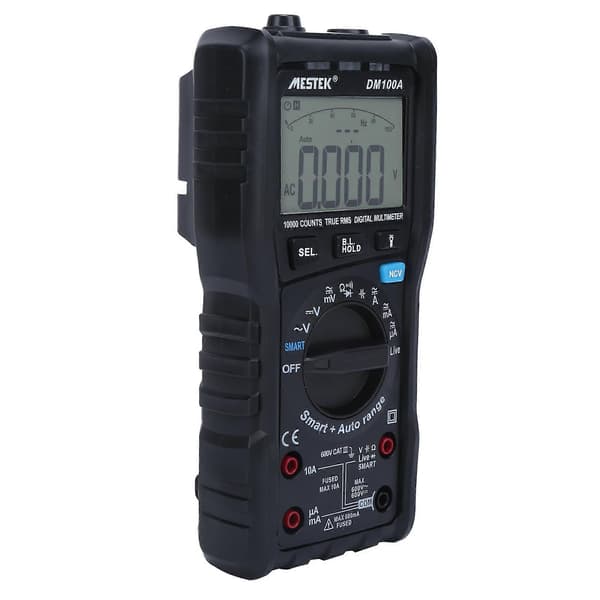 DM100A Multifunktionell Multimeter Hög Noggrannhet Handhållen Spännings- och Strömtestare 10A/600V YEMAA