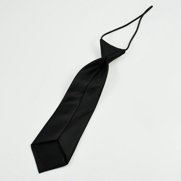 2 stk unisex uformelt slips Skinny Slank Smal Slips, ensfarget hvit og solid svart