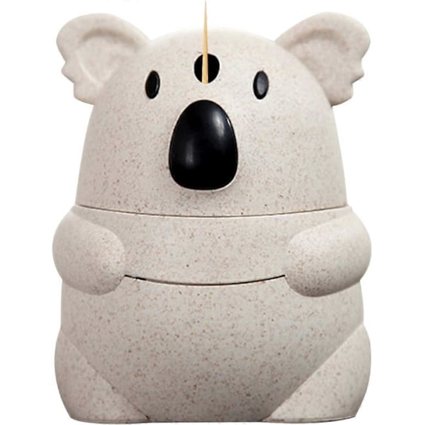 Pop-up Tandpetshållare, Automatisk Tandpetare Dispenser, Tandpetare Förvaringslåda (Koala)