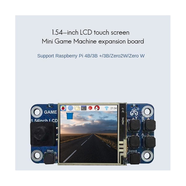1,54 tommers LCD-skjerm minispillkonsoll berøringsskjerm for 2b/3b+/4b/W