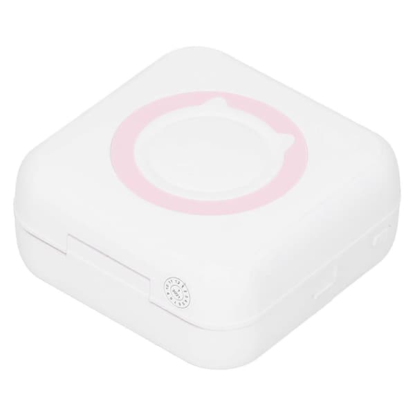 Mini Printer Termisk Bærbar Trådløs Bluetooth Label Forkert Spørgsmål Udskrivning 200dpi Pink