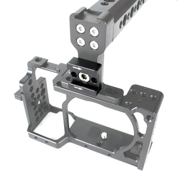 3 sæt kamera koldsko montering aluminium adapter beslag Hot Shoe med 1/4 adapter til kamera bur Fl
