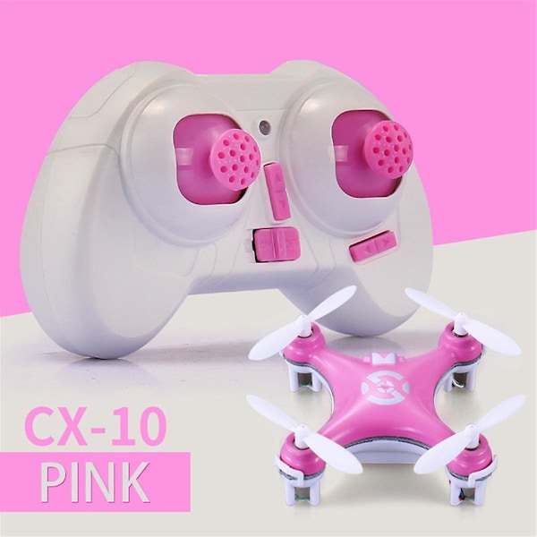RC Quadcopter Cx10 Mini Fjernbetjent Drone 2.4G 4CH med LED Elektronisk Helikopter Elektrisk Fly