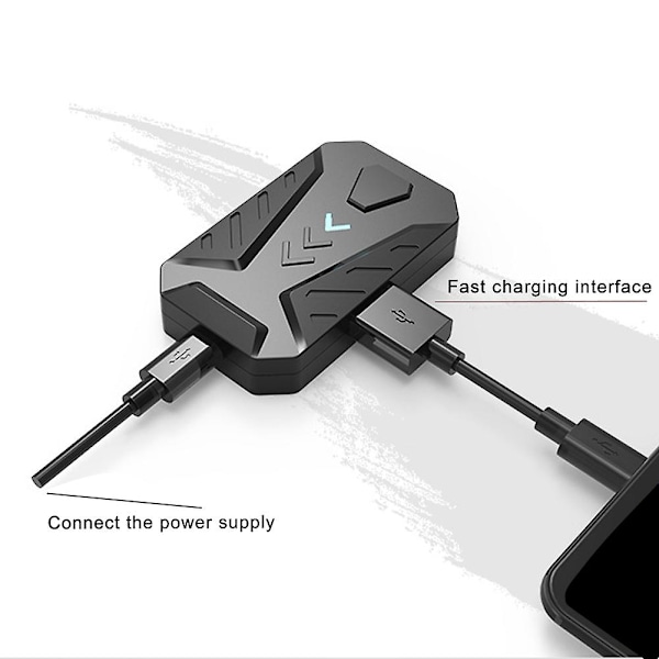 Bluetooth Gaming Tastatur Mus Konverter Adapter til iOS Android Telefon Tablet