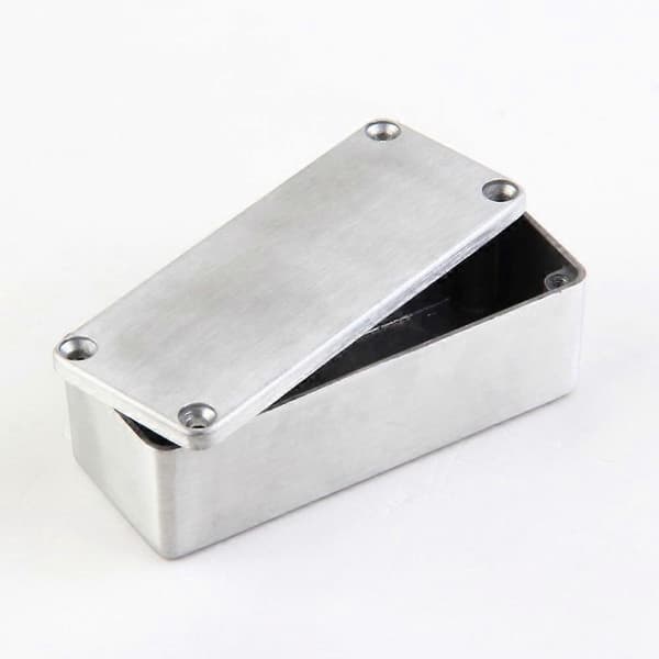 Aluminium Elektronikprojektbox, Kapsling, Instrument 1590A Stil, Gitarr Effekt Aluminium S