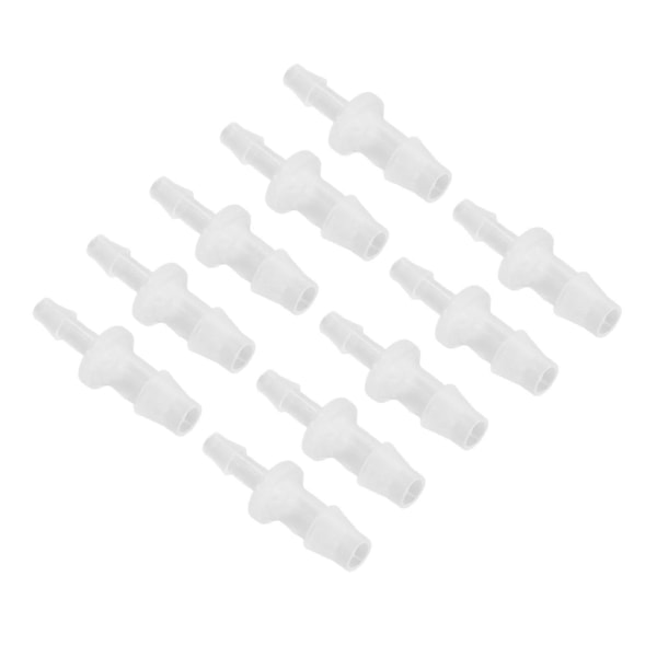10 stk. Slangebarb Reducer Fitting PP Akvarium Luftpumpe Adapter til Silikonrørforbindelse 3,9-6,4