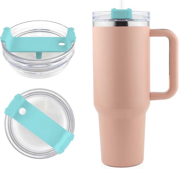 Mugglock som passar mugg 40 oz, ersättningslock stänksäkra lock spillfria mugglock green