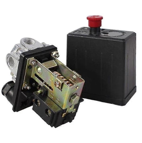 Luftkompressor Trykkbryter Kontrollventil 240v 175psi Kraftig - svart Aoba