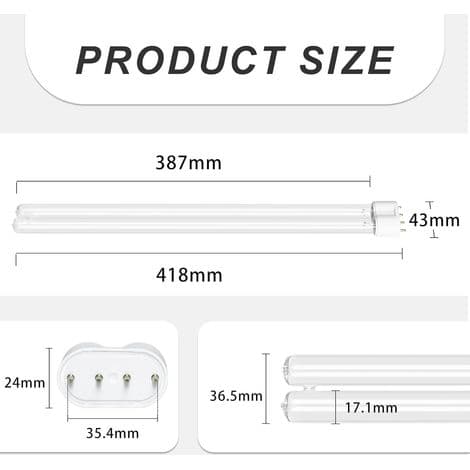 CUV-236 38W UV-lamppusterilointi UV-C-putki