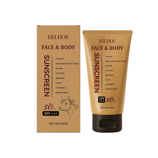 Mineral Talg Solcreme SPF 50+++ - Økologisk Revsikker til Ansigt & Krop