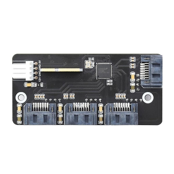 PCIe till 4-kanals SATA3.0 Expander Stödjer Compute Modules 4 CM4 4ch SATA3.0