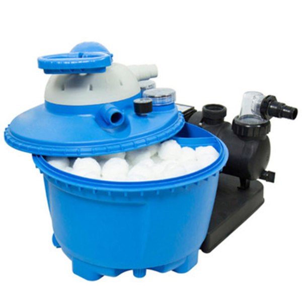 3x svømmebassiner filterbolde Bærbar våd tør bomuldsbeholder Ren fisketank Filtermateriale Wat