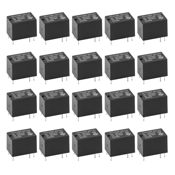 20 Pcs Mini Electronic Relay Dc 12v