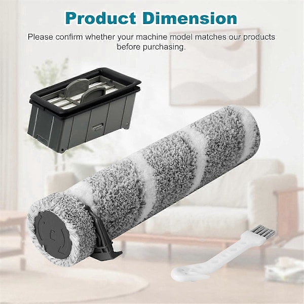 3930F 3933 3930 Harjarullan suodattimen vaihtosarja Bissell CrossWave OmniForce Edge Cordless Hard -imurille
