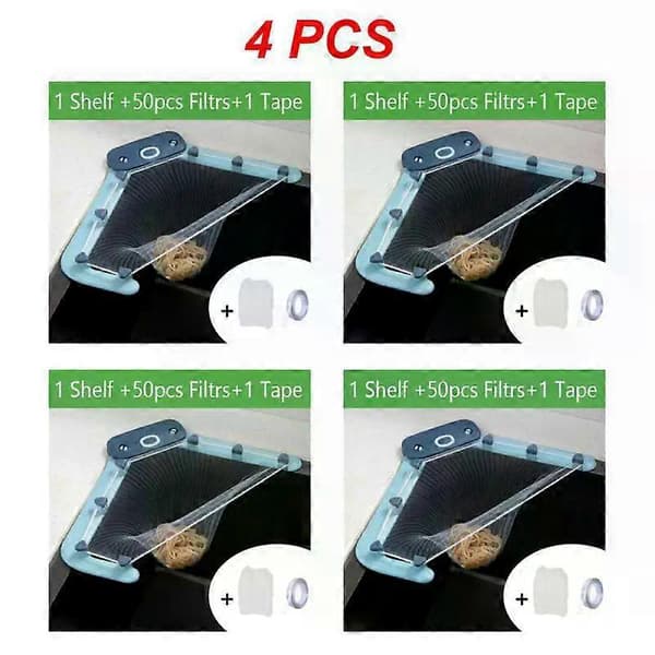 1/2/4 STK Foldbart Afløbsstativ Engangs Affaldspose Anti-tilstopning Vask Afløbshuller Affaldsfilter Mesh Affaldspose Til Køkken Style A 4pcs