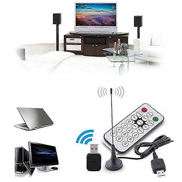 MINI USB2.0 Digitaalinen DVB-T SDR+DAB+FM Video Broadcast HDTV Viritinvastaanotintikku