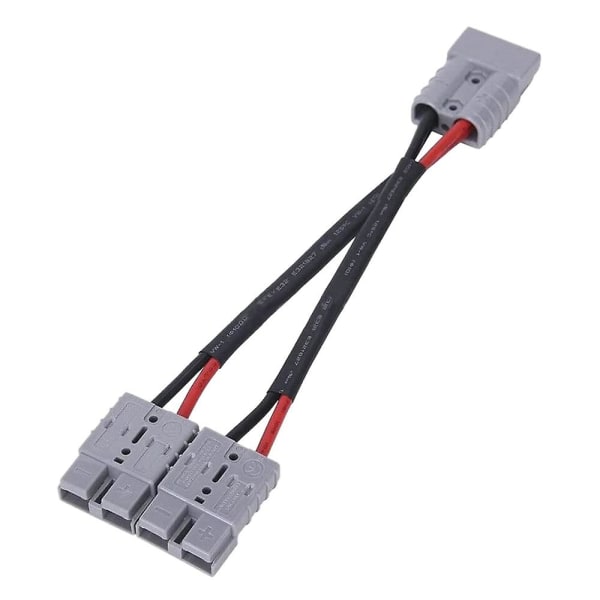 50A Anderson Plug Connector Dual Y Adapter Battery Power Connector Forklift Power Plug Connector with 6MM Car Cable