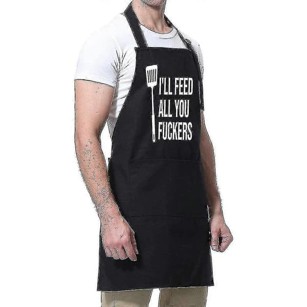 Förkläde Kock Herr Dam Matlagning Kök Grill Med Fickor