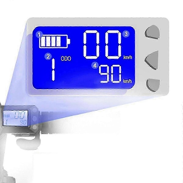 24v 36v Justerbar Elektrisk Scooter Instrument Display Skærm Switch Accelerator til 5,5 Tommer Sco
