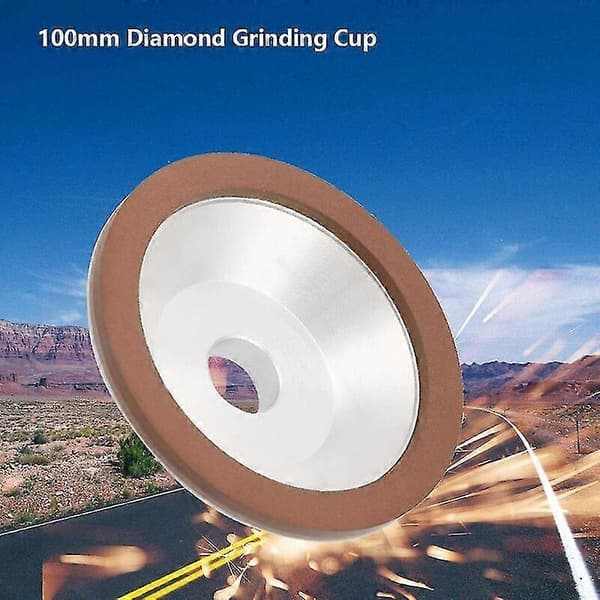 Skålformet Diamantslibeskive 100mm Diamantslibeskive 180 Slibeskive til Karbid