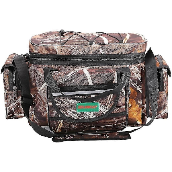 Karpefisketaske Enkelt Skulder Havfiskegrej Tasker Holdall Camouflage Udendørs Bæretaske Vandreture Rejsepakke 50cm*28cm*27cm
