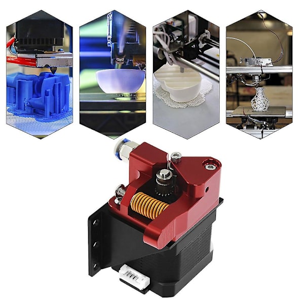 3D-skrivartillbehör Cr10 Pro Hållbar Extruder Röd Dubbelremskiva Flexibel Förbrukningsvara Ender-3 Uppgradering