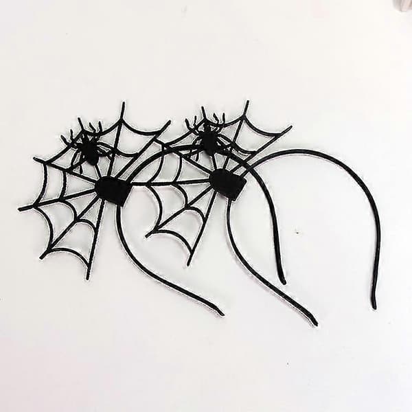Halloween Edderkoppnett Edderkopp Halloween Party Hodeplagg (svart edderkopp) Yi Banmo