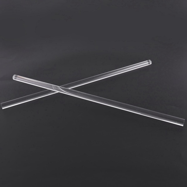 6st 10mm klar rund plexiglas akrylstång Pmma extruderad stång 12 tums längd