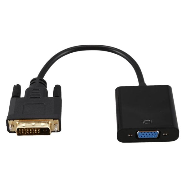2x DVI til VGA Adapterkabel 1080p DVI-D til VGA Kabel 24+1 25 Pin DVI Hann til 15 Pin VGA Hunn Vide
