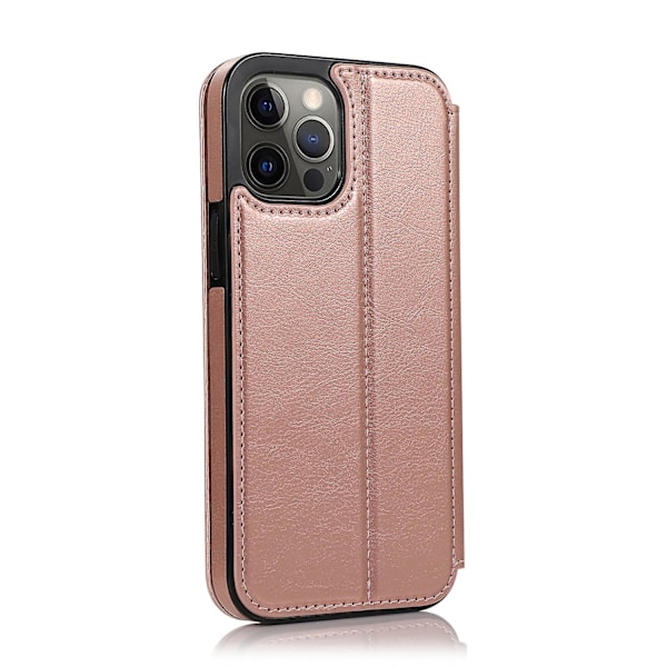 Shieldon-kotelo iPhone 13 Pro:lle, Nahkainen Lompakko-kotelo, Iskunvaimennuskansi Telillä ja Korttipaikoilla, Yhteensopiva iPhone 13 Pro:n kanssa