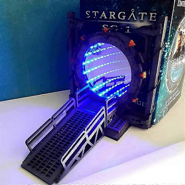 Stargate Bogmærker, Pynt, Bordlamper, Gave, LED-belyst Portal Bogmærker, To-vejs Galaxy Dør