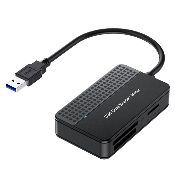 Kortsläsare 4-i-1, TF SD MS Kortläsare Multikort Adapter Extern för Dator Kamera USB 3.0 Gränssnitt