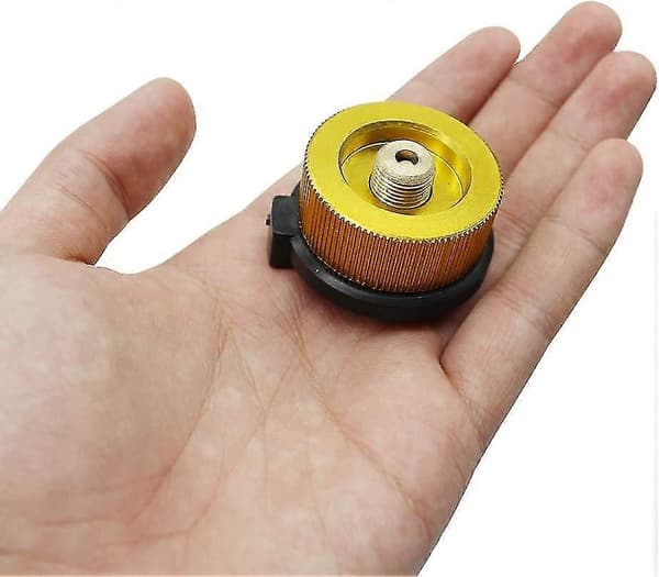 2 stk Camping Gassylinder Adapter Gasskonverteringshode Adapter Dysen Kobling Gasskomfyr Ventil Adapter