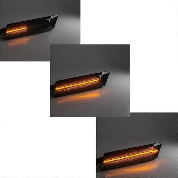 Dynamiske Amber Sidemarkerlys Blinklys Blinklys Indikatorlamper 997631033, 997631034 til 997 987 05-12