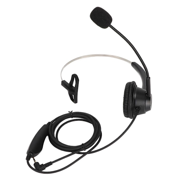 H360?2.5MV 2,5 mm Business Headset Monauralt Kontorsheadset med Högtalarvolymjustering och Mikrofonmute
