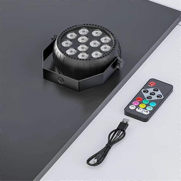 Strobelys Jul, Strobelys Fjernkontroll RGB 10W Trådløs LED Strobelys for Scene Da