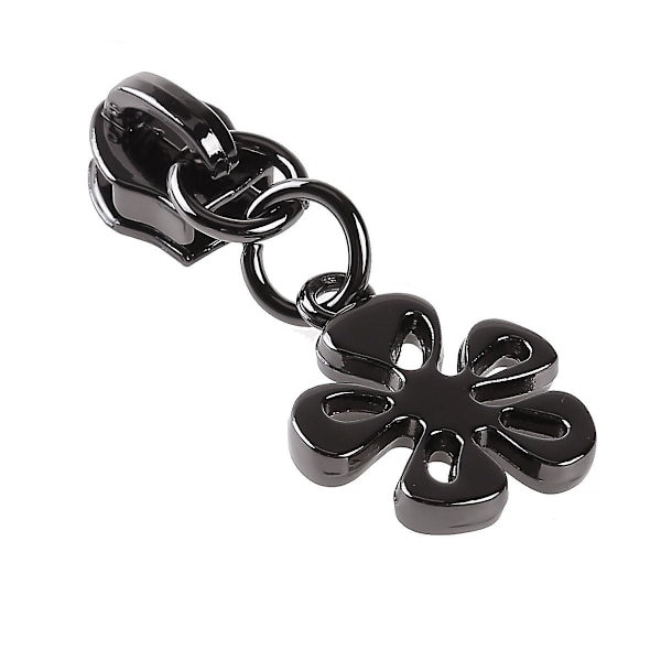 20 st 5 Dragkedjor Eleganta Blom/Hjärtaformade Metalliska Dragkedjehuvuden Nylon Spiral Dragkedjehuvuden DIY Väskor Handväskor Kläder Tillverkning Hantverk