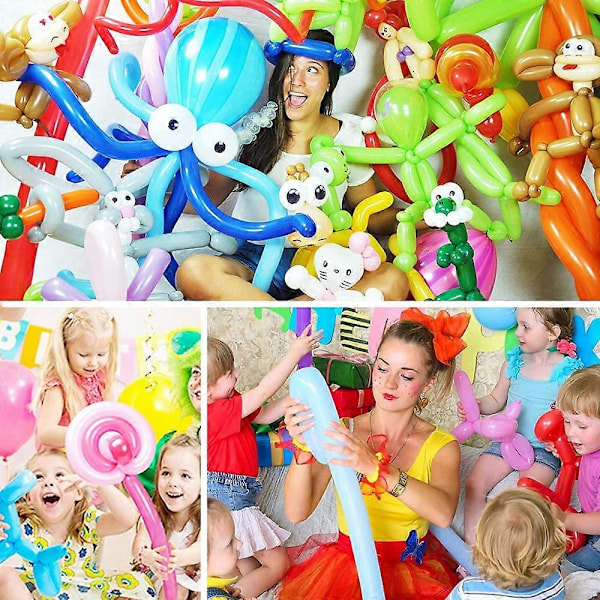 100 Ballonger, Magiska Ballonger för Att Vira Djur Blommor Till Dekor Födelsedag Bröllop Förlovning Jul Festival-Stil 2