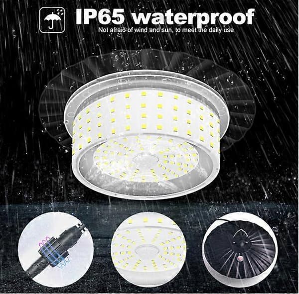 224-LED Solar Pendellampe med Bevegelsessensor, Solar Skurlys, Pendellampe