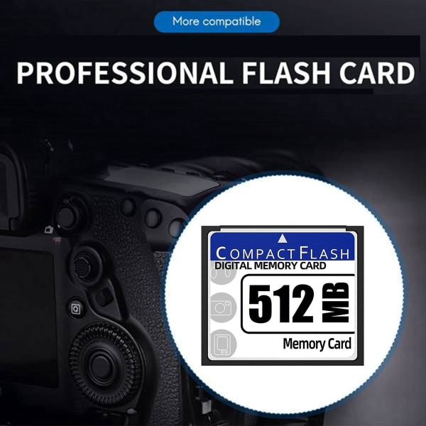 512mb Compact Flash-minneskort för kamera, reklammaskin, industridatorkort