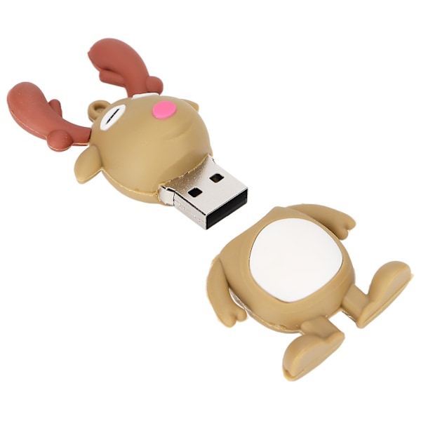 USB-minne Lättviktigt Portabelt Säkert Pålitligt Utsökt PVC Jul USB-minne 64G