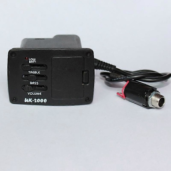 Pickups UK-2000 Ukulele Mini Guitar Pickup 2-bånds UK2000 EQ Equalizer System til Ukulele Guitarra