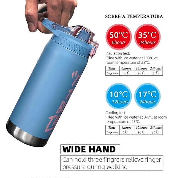 Termokrus Vand Termosflaske Med Strå Stainless Steel Tumbler Isotherm Vakuumflasker Bred Mund Sportsflaske Drikkevarer